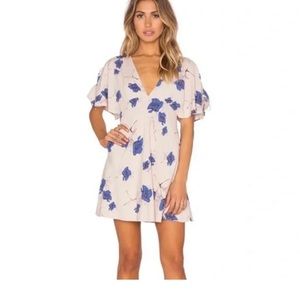 Free People Melanie floral mini dress